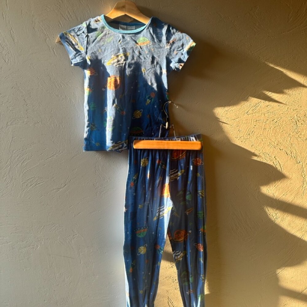 Boys 100% Cotton Outer Space Pajamas